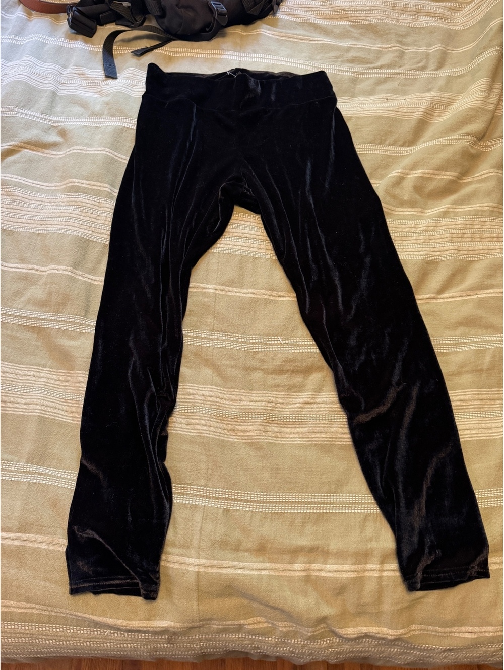 Hue Black Velvet Stretch Plus Leggings New With Tags Size 1X